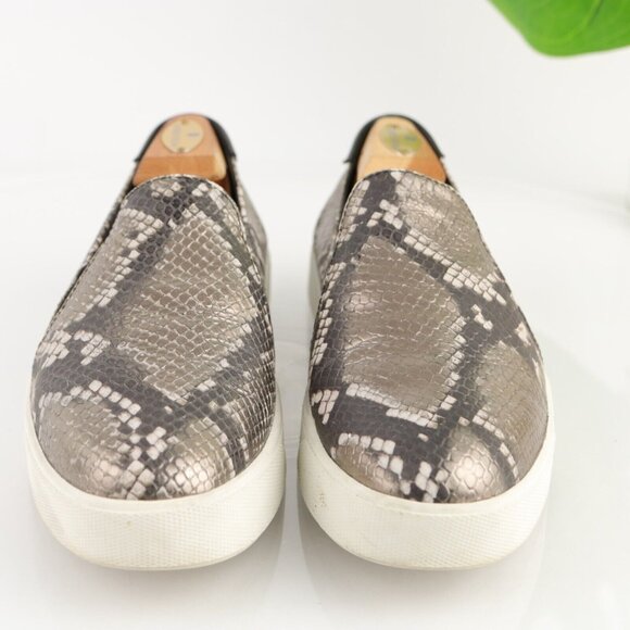 Cole Haan Womens Grandpro Oslon Slip On Shoe Size 9.5 Brown Gray Snakeskin Flat - Picture 2 of 12